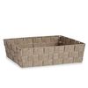 Cesta Multiusos Beige Tela 3,8 L 34 X 8,5 X 21 Cm (18 Unidades)