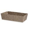 Cesta Multiusos Beige Tela 3,8 L 34 X 8,5 X 21 Cm (18 Unidades)