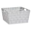 Cesta Multiusos Blanco Tela 30,4 X 14 X 20 Cm (18 Unidades)