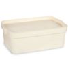 Caja De Almacenaje Con Tapa Crema Plástico 6 L 21,5 X 11 X 31,5 Cm (12 Unidades)