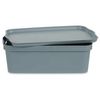 Caja De Almacenaje Con Tapa Gris Plástico 14 L 29,5 X 14,3 X 45 Cm (12 Unidades)