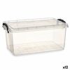 Caja De Almacenaje Con Tapa Transparente Plástico 13,7 L 27,5 X 18 X 42,5 Cm (12 Unidades)