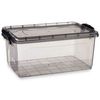 Caja De Almacenaje Con Tapa Antracita Plástico 13,7 L 27,5 X 18 X 42,5 Cm (12 Unidades)