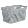 Cesto Para La Ropa Gris Plástico 3 L 16,5 X 12,5 X 23 Cm (24 Unidades)