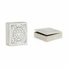 Caja Decorativa Blanco Madera 22 X 7,5 X 22 Cm (4 Unidades)