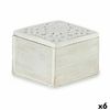 Caja Decorativa Blanco Madera 11,5 X 8 X 11,5 Cm (6 Unidades)