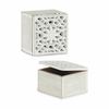 Caja Decorativa Blanco Madera 11,5 X 8 X 11,5 Cm (6 Unidades)