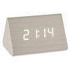 Reloj Digital De Sobremesa Blanco Pvc Madera Mdf 11,7 X 7,5 X 8 Cm (12 Unidades)