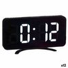 Reloj Digital De Sobremesa Negro Abs 15,7 X 7,7 X 1,5 Cm (12 Unidades)