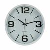 Reloj De Pared Blanco Negro Cristal Plástico 40 X 5 X 40 Cm (6 Unidades)