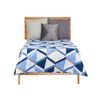 Colcha Reversible 180 X 260 Cm Azul Blanco (6 Unidades)