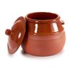 Olla Con Tapa Barro Cocido 2 L 19 X 20,5 X 18 Cm (4 Unidades)