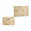 Lienzo Hoja De Planta Dorado 120 X 80 X 2,5 Cm (4 Unidades)