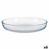 Bandeja Para Horno Transparente Vidrio De Borosilicato 31,5 X 5 X 31,5 Cm (6 Unidades)