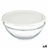 Fiambrera Redonda Con Tapa Chefs Blanco 1,7 L 21 X 9 X 21 Cm (4 Unidades)