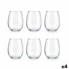 Set De Vasos Amber Transparente Vidrio 350 Ml (4 Unidades)