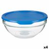 Fiambrera Redonda Con Tapa Chefs Azul 1,135 L 17,2 X 7,6 X 17,2 Cm (4 Unidades)