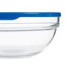 Fiambrera Redonda Con Tapa Chefs Azul 1,135 L 17,2 X 7,6 X 17,2 Cm (4 Unidades)