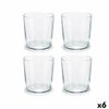 Set De Vasos Bistro 380 Ml Transparente Cristal (6 Unidades)