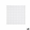 Alfombrilla Antideslizante Para Ducha Blanco Pvc 68 X 36 X 1 Cm (6 Unidades)