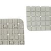 Alfombrilla Antideslizante Para Ducha Cuadros Gris Pvc 67,7 X 38,5 X 0,7 Cm (6 Unidades)