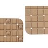 Alfombrilla Antideslizante Para Ducha Cuadros Beige Pvc 50,3 X 50,3 X 0,7 Cm (6 Unidades)