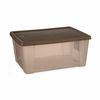 Caja De Almacenaje Con Tapa Stefanplast Elegance Marrón Plástico 29 X 17 X 39 Cm (6 Unidades)