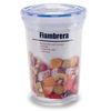 Fiambrera Hermética Cilindro Transparente Plástico 1,2 L 13 X 17 X 13 Cm (18 Unidades)