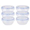 Set De Fiambreras Hermético Azul Transparente Plástico 800 Ml 15,5 X 7,5 X 15,5 Cm (8 Unidades)