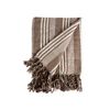 Foulard Multiusos Rayas 235 X 205 Cm Blanco Beige (8 Unidades)