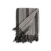 Foulard Multiusos Rayas 235 X 205 Cm Blanco Gris (8 Unidades)