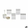 Set De Cubiertos Gris Acero Inoxidable (8 Unidades)