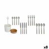 Set De Cubiertos Marrón Acero Inoxidable (8 Unidades)