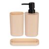 Set De Baño Negro Beige Polipropileno (12 Unidades)