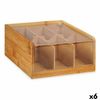 Organizador Té Bambú 22 X 10 X 20,5 Cm (6 Unidades)