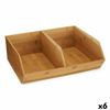 Caja Organizadora Apilable Bambú 34,5 X 13 X 31 Cm (6 Unidades)