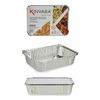 Set De Fuentes De Cocina Desechable Con Tapa Aluminio 19 X 6,8 X 25,5 Cm (24 Unidades)