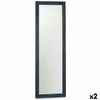 Espejo De Pared Azul Madera Mdf 48 X 150 X 2 Cm (2 Unidades)