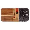 Tabla De Cortar Negro Mármol Madera De Acacia 18 X 1,5 X 38 Cm (8 Unidades)