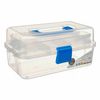 Caja Multiusos Azul Transparente Plástico 27 X 13,5 X 16 Cm (12 Unidades)