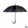 Paraguas Negro Metal Tela 110 X 110 X 95cm (24 Unidades)