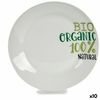 Plato De Postre Organic Porcelana 19 X 2 X 19 Cm (10 Unidades)