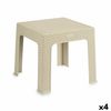 Mesa Infantil Rattan Crema Plástico 47 X 42,5 X 47 Cm (4 Unidades)