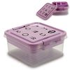 Caja-joyero Morado Transparente Plástico 24,5 X 11,5 X 26 Cm (12 Unidades)