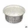 Set De Fuentes De Cocina Desechable Redondo Aluminio 8,5 X 8 X 8,5 Cm (12 Unidades)