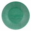 Plato Llano Verde Vidrio 27,5 X 2 X 27,5 Cm (6 Unidades)