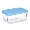 Fiambrera Snow Box Azul Transparente Vidrio Polietileno 790 Ml (12 Unidades)