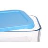 Fiambrera Snow Box Azul Transparente Vidrio Polietileno 790 Ml (12 Unidades)