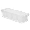 Organizador Para Nevera Blanco Transparente Plástico 37,5 X 9 X 14,3 Cm (12 Unidades)