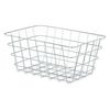 Cesta Multiusos Rectangular Plateado Metal 31 X 14 X 21 Cm (6 Unidades)